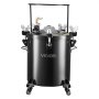 VEVOR Heavy Duty Steel Pressure Pot, 10.6 Gal/40 L Heavy Duty Steel Pressure Pot Tank, Pressures Pots with Three Quick-Connect Couplers for Home Use, DIY, Art Creations, Large-Diameter Tanks
