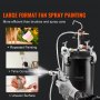 VEVOR Spray Paint Pressure Pot, 15L/3.75gal Pressure Pot Tank, 60 psi Adjustale Pressure, Steel Pressure Pot Paint Tank with Spray Gun, Hoses, Pressure Gauge, for Home Decor and Industry Painting
