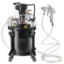 VEVOR druktank voor spuitverf, 10 liter volautomatische druktank met roerfunctie, instelbare druk van 70 psi, druktank, verfcontainer met spuitpistool en slangen, voor schilderen etc.
