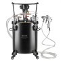 VEVOR druktank voor spuitverf, 30 liter volautomatische druktank met roerfunctie, instelbare druk van 70 psi, druktank verfcontainer met spuitpistool en slangen, voor schilderen