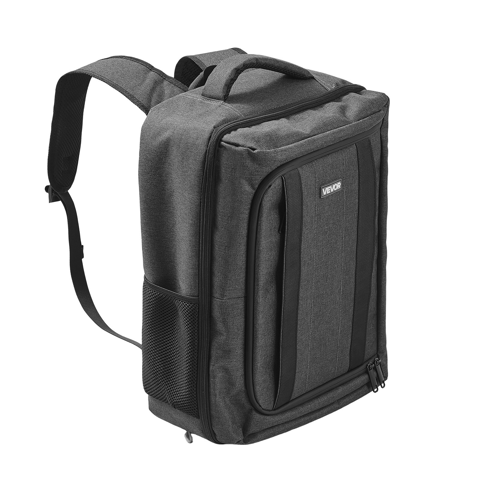 VEVOR PS5-rugzak, dubbele schoudertas voor Playstation 5 en PS5, dun, waterdicht nylon, zachte voering en gevoerde verdelers voor extra bescherming, 450 x 100 x 360 mm