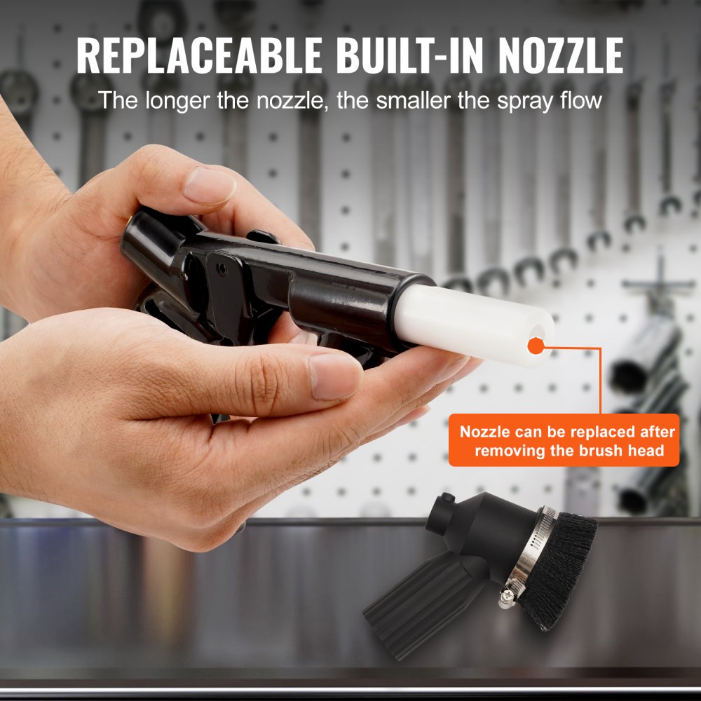 VEVOR 28 Gallon Vacuüm Zandstraalmachine, Stofvrije Zandstraalmachine met Ingebouwd 1200W Vacuümsysteem voor Stofbeheersing en Recycling van Straalmiddel, 60-110 PSI Krachtige Straalunit