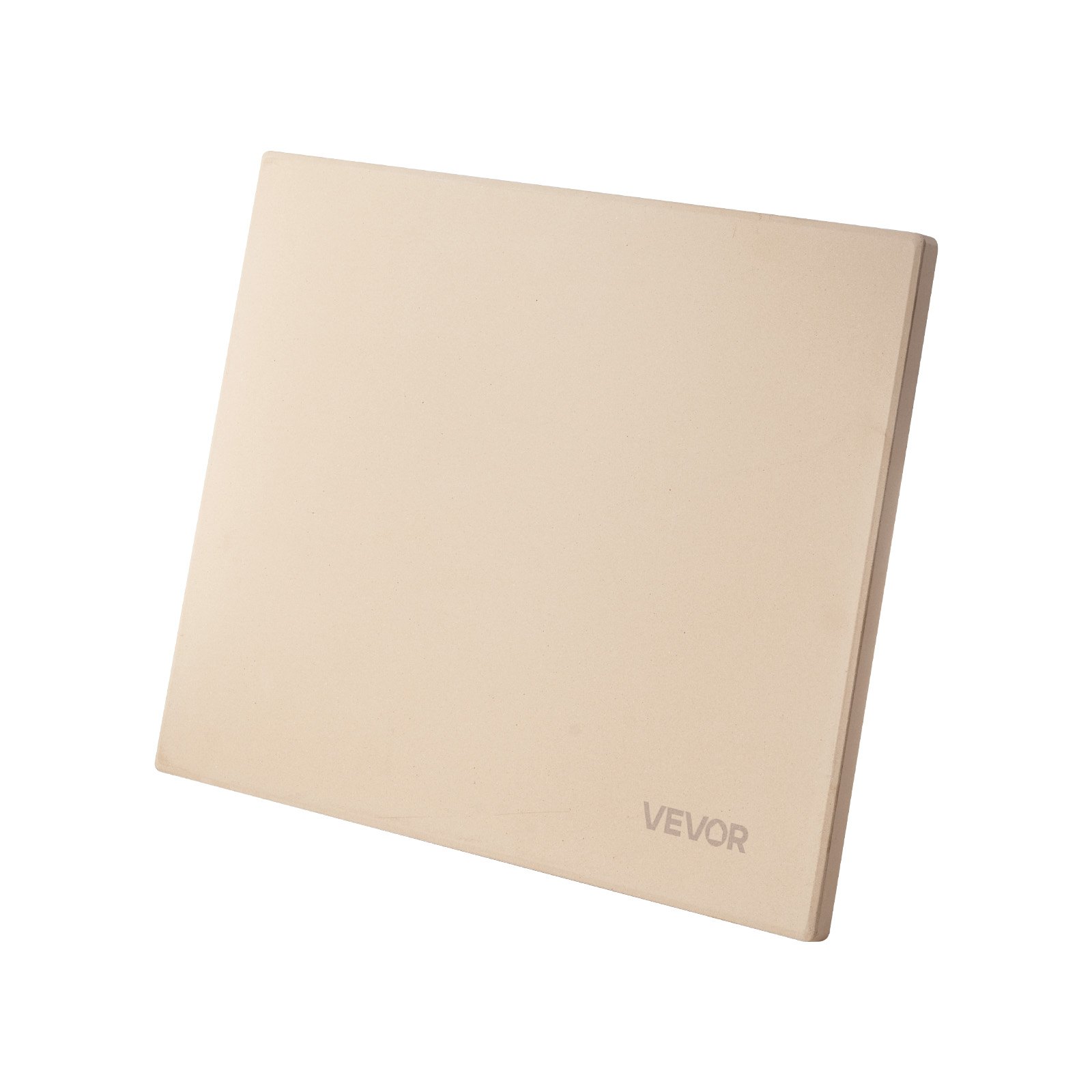 VEVOR Pizzasteen Baksteen 406 x 355 mm, rechthoekige cordieriet pizzasteen, grote steenplaat met schraper, 1,5 cm dik, hittebestendig, geschikt voor keukenovens, broodbakken, pizzabakken en grillen