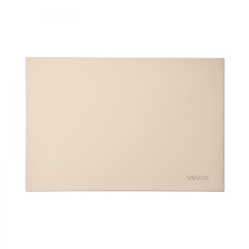 VEVOR Pizzasteen Baksteen 508 x 355 mm, rechthoekige cordieriet pizzasteen, extra grote steenplaat met schraper & schep, 1,5 cm dik, hittebestendig, voor keuken oven brood bakken pizza bakken