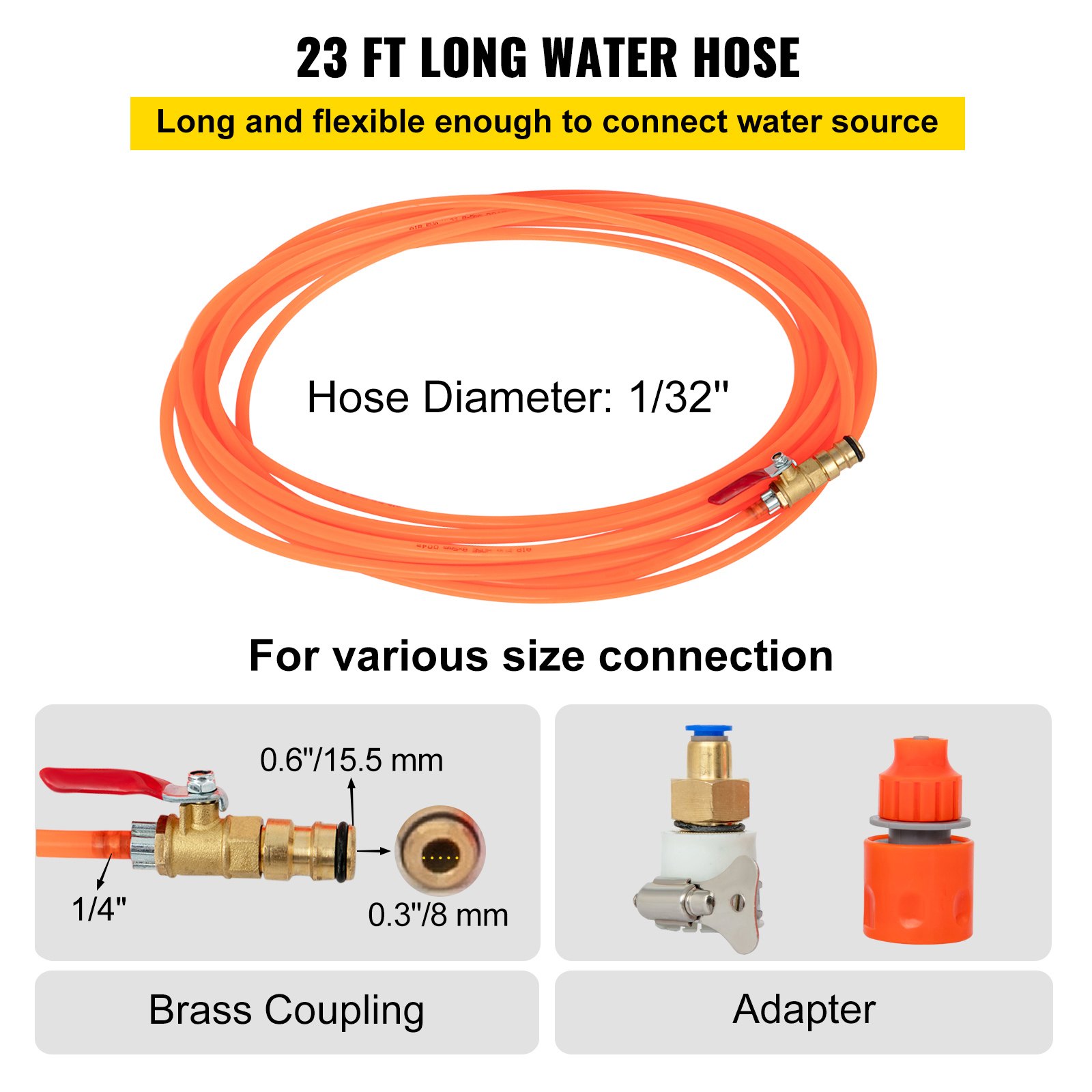 Vevor Telescopische Wasborstel Uitschuifbare Cleaner Zonnepaneel Borstel 6 M