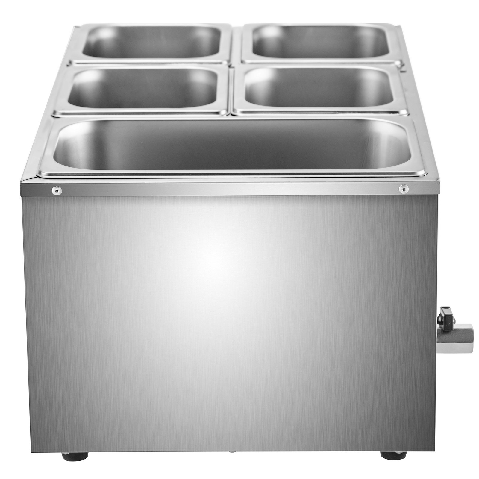 Vevor Buffet Warmer Bain Marie Voedselwarmer 5-pan Bain Marie Buffet Restaurant