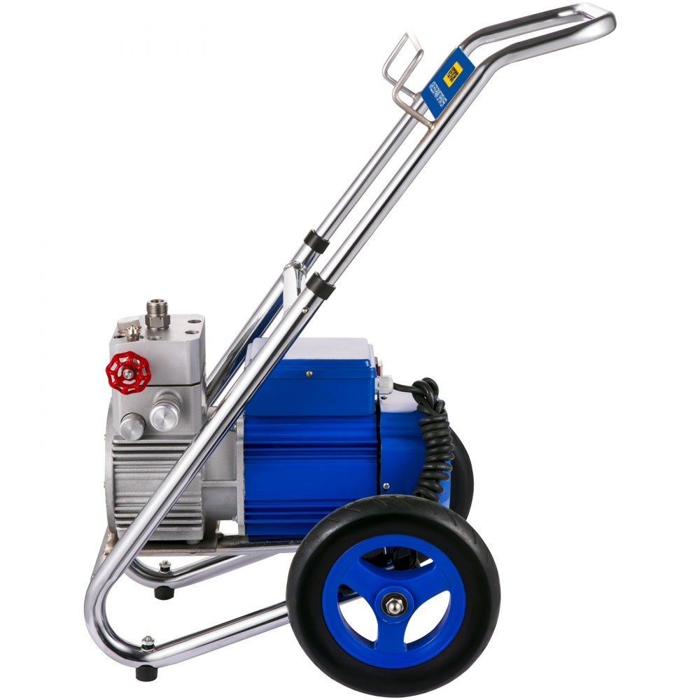 VEVOR Verfspuit 1500 W Verfspuitmachine 1,4 L Spuitpistool met Wagen 250 Bar Spuitpistool Muurverf Lak Gelijkstroommotor 600 W Max