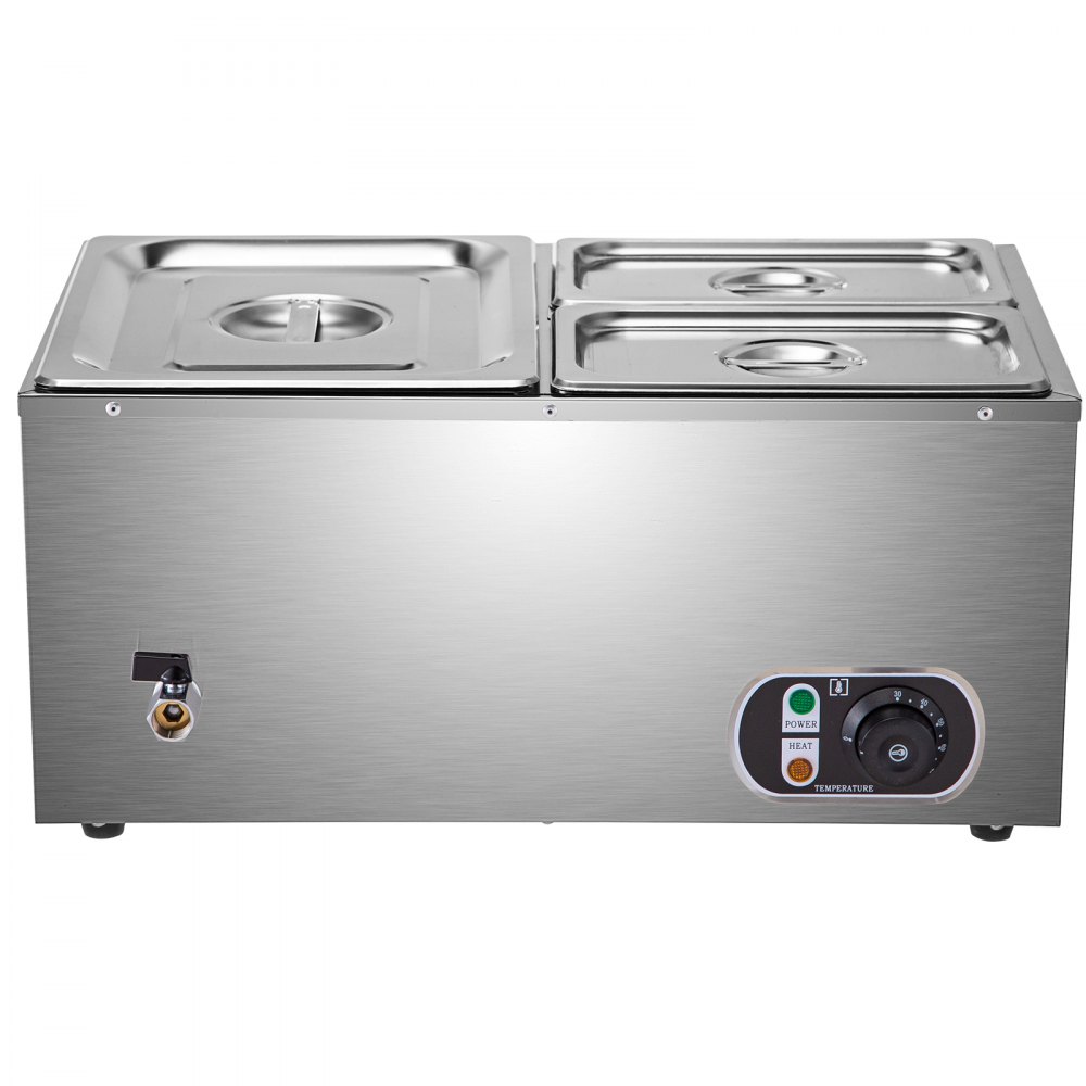 Vevor Buffet Warmer Bain Marie Voedselwarmer 1,2 Kw Bain Marie Buffet Restaurant