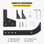 complete accessories of VEVOR hitch mounted ripper, including shank and shear bolts.