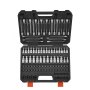 VEVOR 107-delige set boordoppen, zeskant/torx/externe torx/tamperbestendig/extra lang, S2-gelegeerd staal en Cr-V-staal, 1/4, 3/8 en 1/2 inch aansluiting, met opbergkoffer