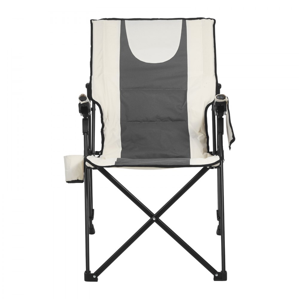VEVOR Campingstoel 58x83x140cm, 3 ligposities, opvouwbare stoel met hoge rugleuning, draagvermogen 118 kg, volledig gevoerde strandstoelen met armleuningen en hoofdsteun, tuinstoelen voor sportieve reizen