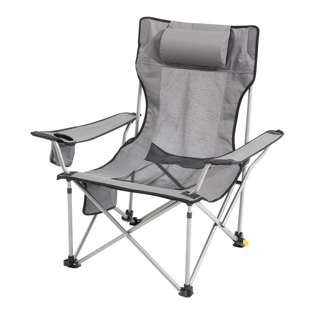 VEVOR Reclining Camping Chair Folding Chair 330 lbs Load for Home & Outdoor