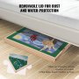 VEVOR puzzle table with removable lid protects puzzle from dust and water, kitten playing on it.