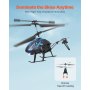 VEVOR RC-helikopter, 2,4 GHz afstandsbedieningshelikopter, 3,5-kanaals RC-vliegtuig, 16 minuten vliegtijd, hoogtebehoud, opstijgen/landen met één knop en led-verlichting, speelgoed voor kinderen vanaf 8 jaar