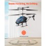 VEVOR RC-helikopter, 2,4 GHz afstandsbedieningshelikopter, 3,5-kanaals RC-vliegtuig, 16 minuten vliegtijd, hoogtebehoud, opstijgen/landen met één knop en led-verlichting, speelgoed voor kinderen vanaf 8 jaar