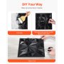 VEVOR 3D Wall Panels, 33-Pack 11.81 x 11.81 in PVC Modern Art Minimalist Diamond Tiles, 32 Sq.Ft Coverage Accent Wall Panel, Interior Home Decor for Ceiling, Bedroom, Living & Gaming Room, Matte Black
