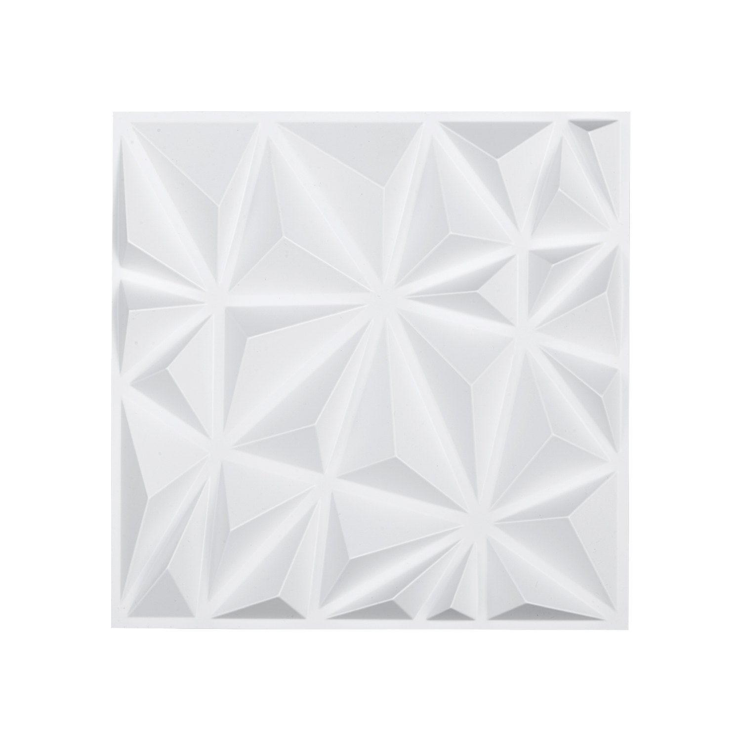 VEVOR 3D Wandpanelen Set van 33, 30x30 cm PVC Modern Minimalistisch Wandbekleding, 2,97 m² Dekking, Wanddecoratie, Interieurontwerp voor Plafond, Slaapkamer, Woonkamer en Speelkamer, Mat Wit