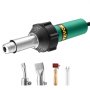 VEVOR Hot Air Plastic Welder 1600W PVC TPO Vinyl Heat Gun Torch & 4 Accessories