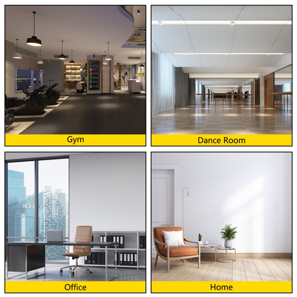 Vevor Pvc-vloeren Tapijt Vloerbedekking Lino Bescherming Vloeren Danszaal 2x2,4m