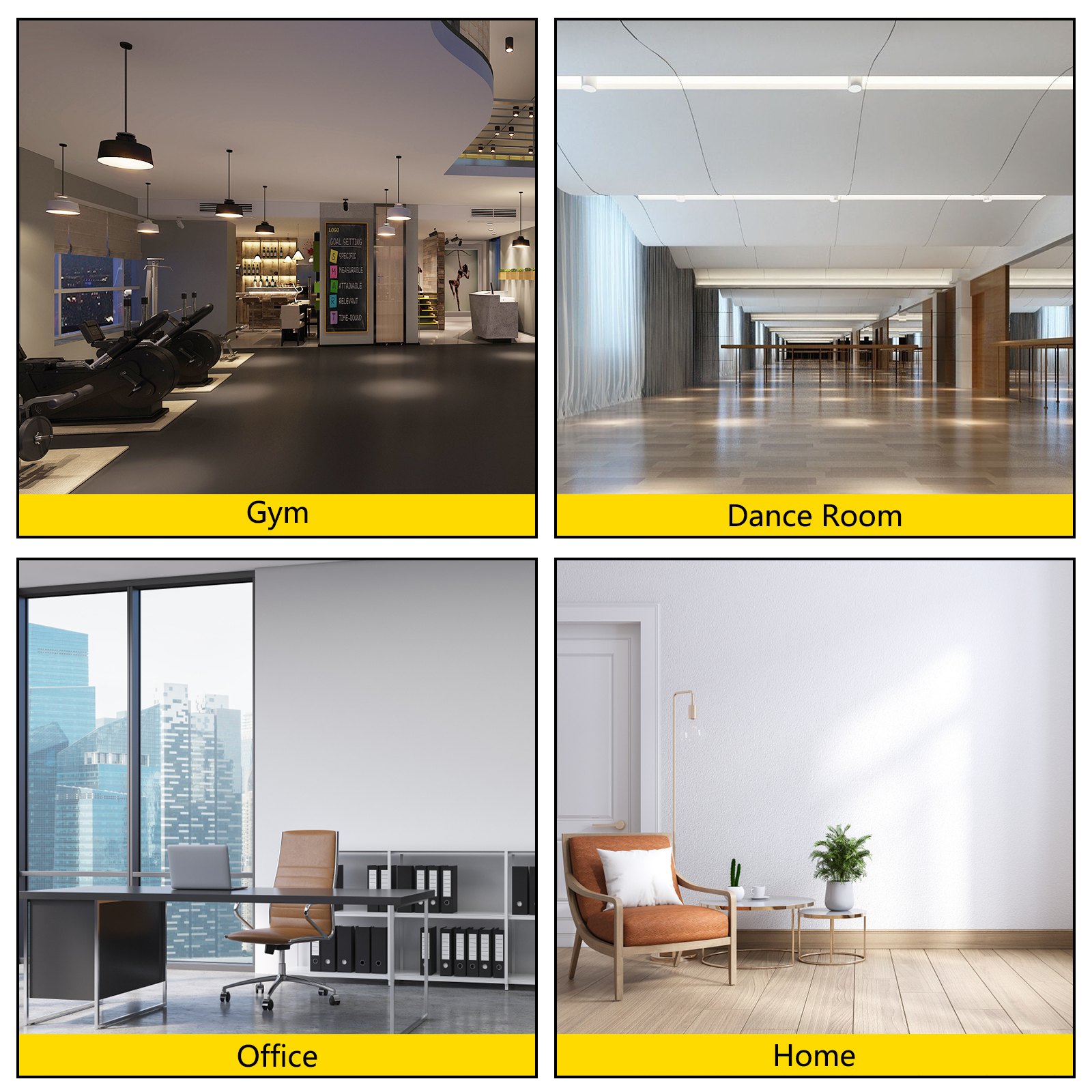 Vevor Pvc-vloeren Tapijt Vloerbedekking Lino Bescherming Vloeren Danszaal 2x4,8m