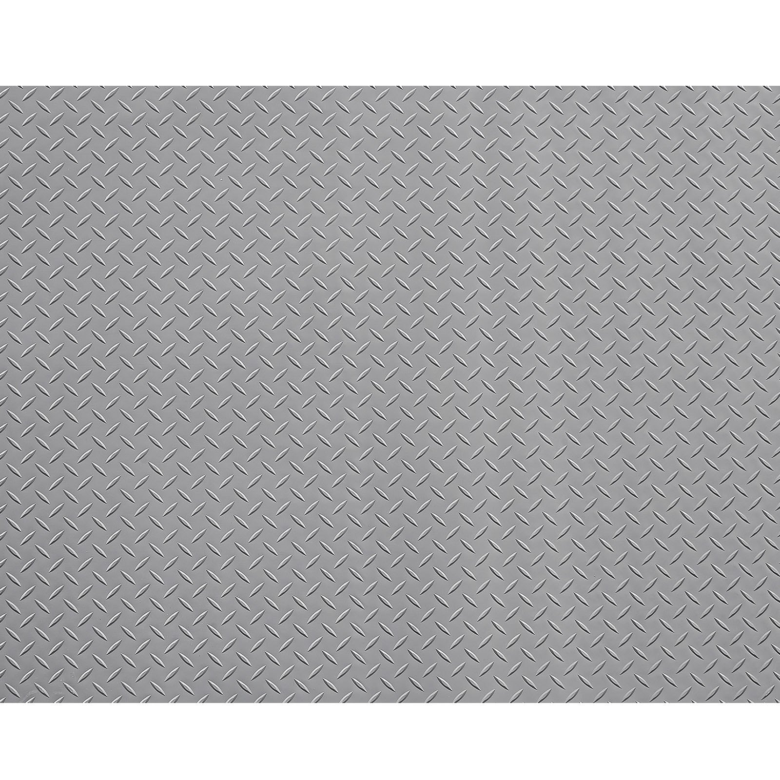 VEVOR Garagevloermat, 2280 x 6100 mm antislipmat, per meter verkocht, 2,2 mm dikke PVC-noppenmat met dubbelzijdige tape, vloerbeschermingsmat voor magazijnen, sportscholen, zilvergrijs