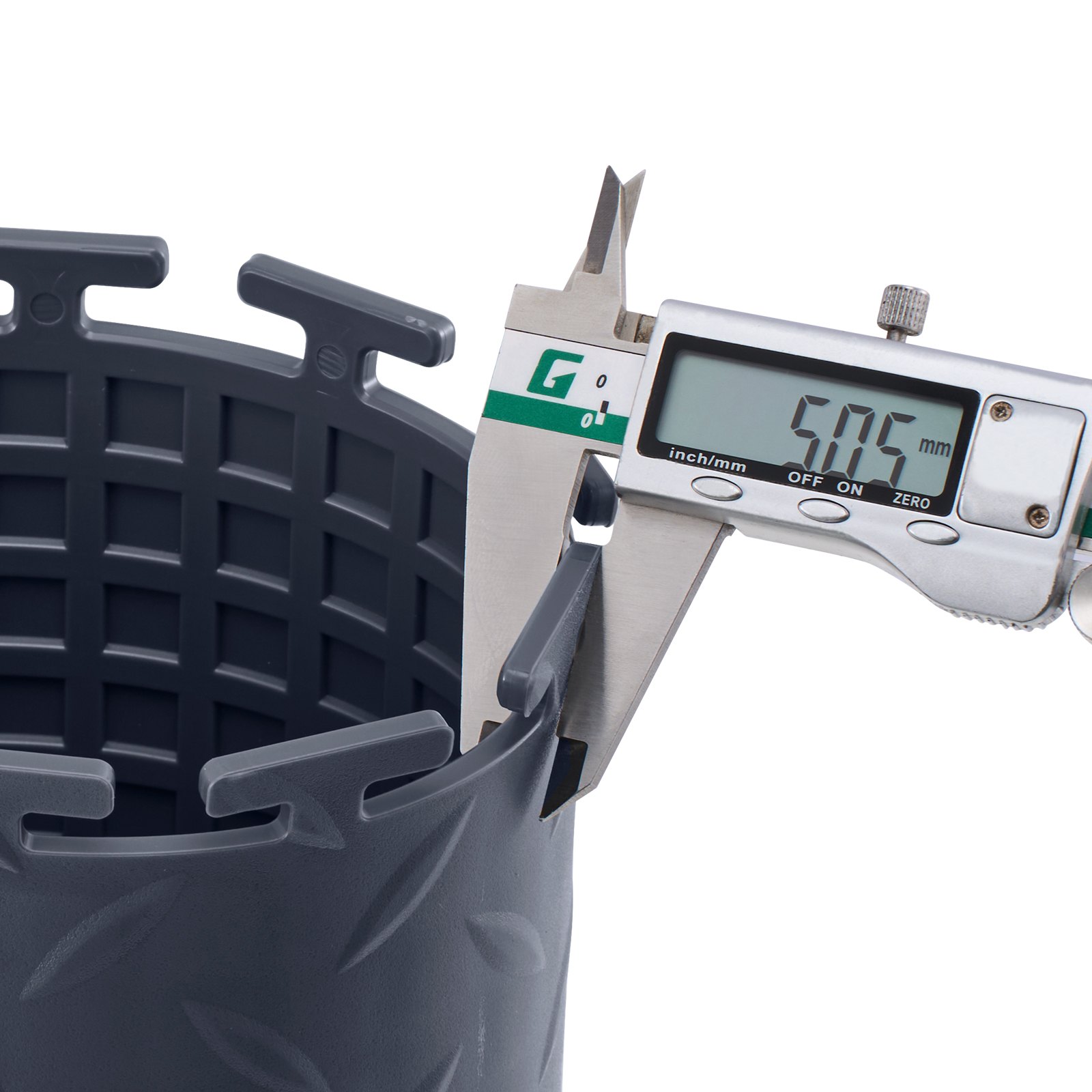 VEVOR PVC Garagevloeren, 16-pack 513x513x5 mm, Werkplaatsvloeren, Industriële vloeren, Klikinstallatie, Antislip PVC-matten met traanplaat voor werkplaats, magazijn, gereedschapsruimte, Grafietgrijs