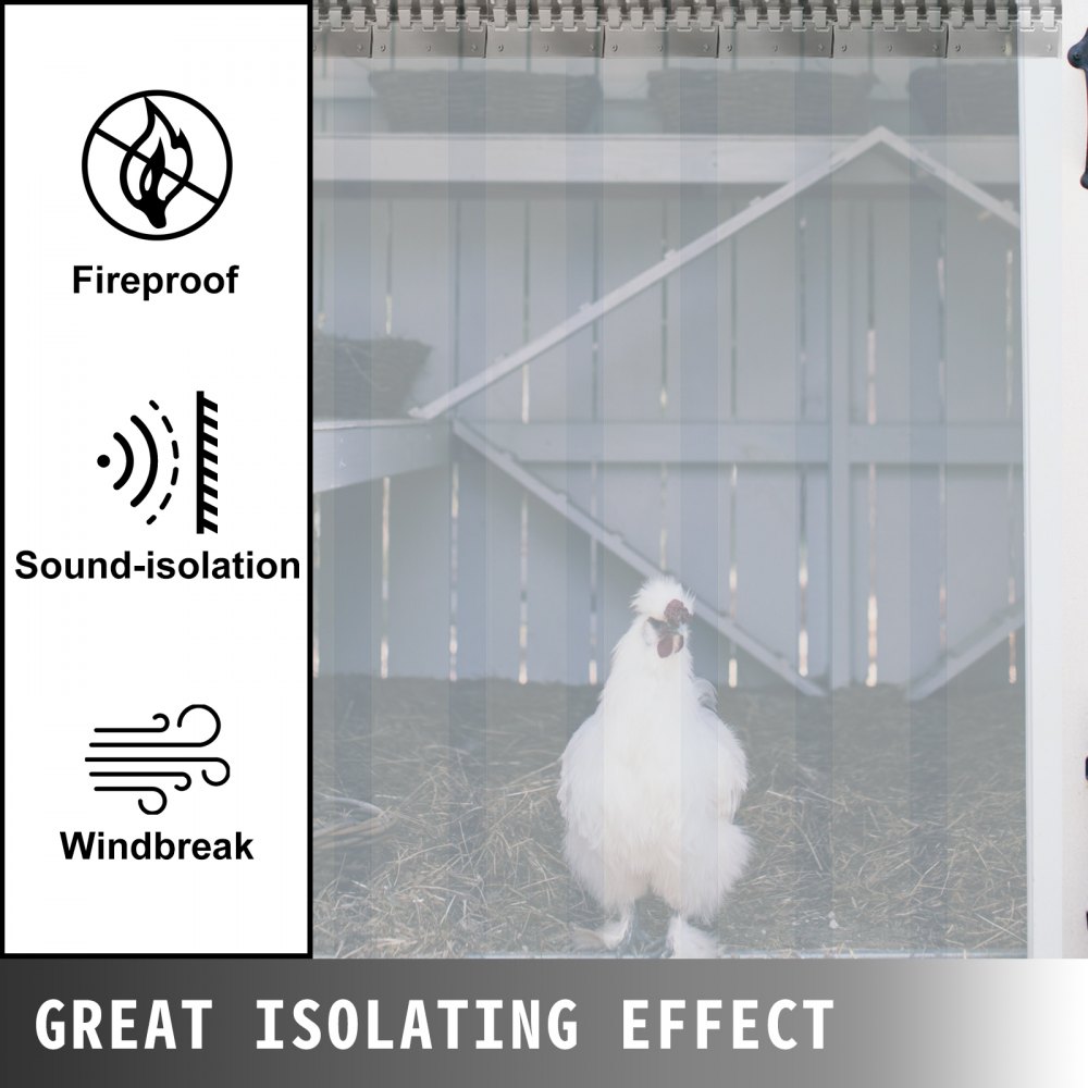 PVC-strokengordijn Vinyldeurstroken 1,5x2,25 m Vinylstrookdeurgordijn 6 stroken