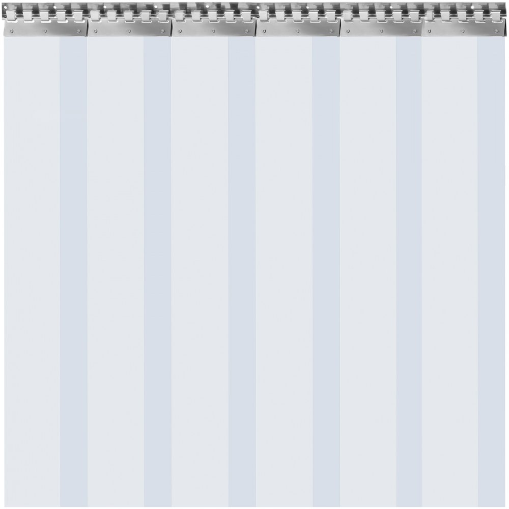 Pvc-strokengordijn Vinyl Deurstrips 1x2,25 M, Vinylstroken Deurgordijn, 6 Stroken