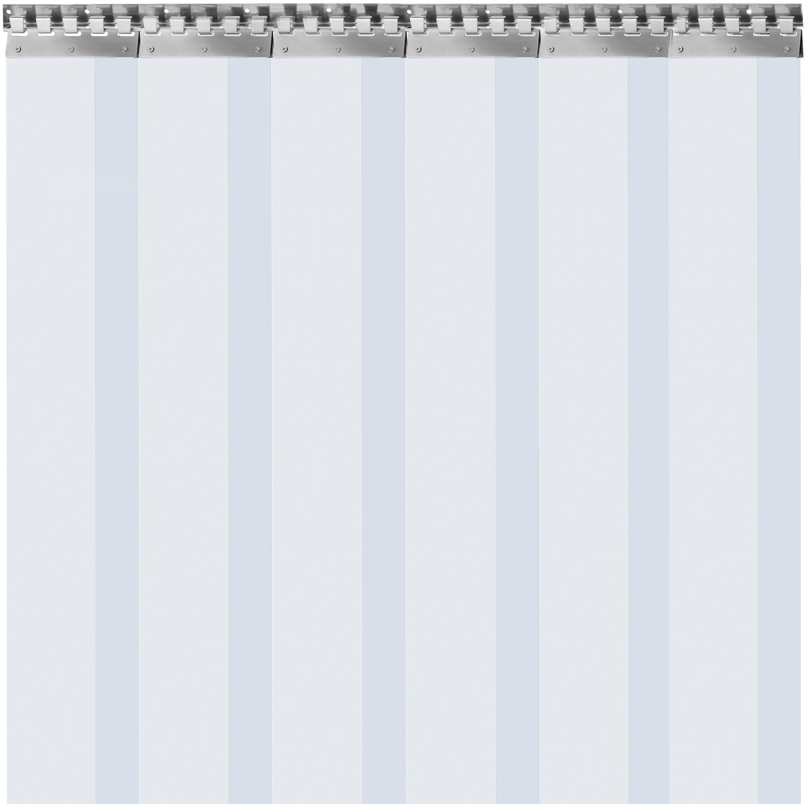 Pvc-strokengordijn Vinyl Deurstrips 1x2,25 M, Vinylstroken Deurgordijn, 6 Stroken