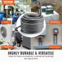 VEVOR flexible electrical conduit used for pumps, underground electrical boxes, air conditioning wiring, and motor controls.