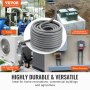 VEVOR flexible electrical conduit for pumps, motor controls, air conditioning wiring, and underground boxes.