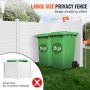 VEVOR Outdoor Privacyscherm 50"B x 50"H Airconditioning Hek Zwembaduitrusting Horizontaal Vinyl Privacyhek Perfect voor het omsluiten van vuilnisbakken en airconditioners (3 stuks)