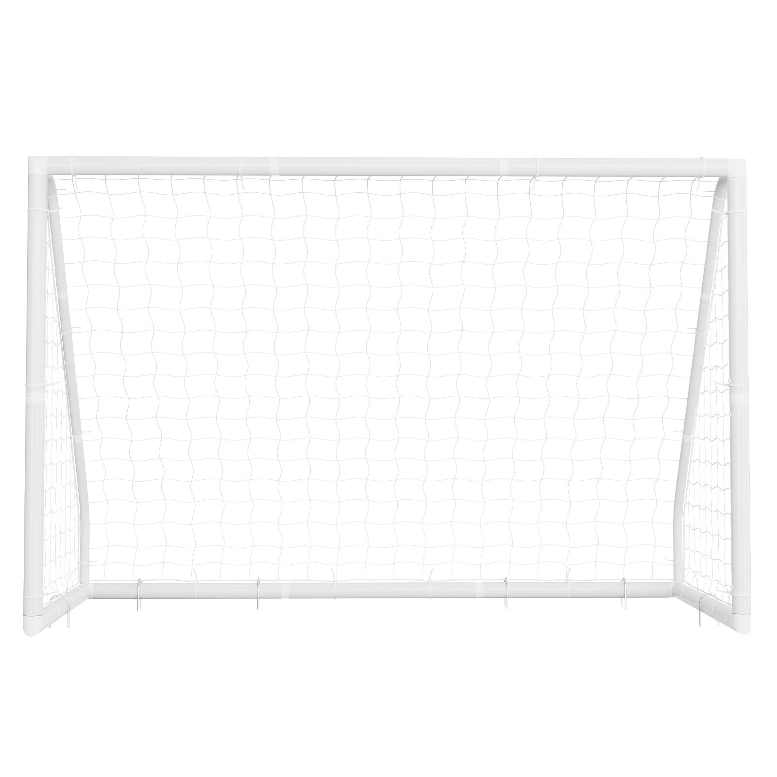 VEVOR voetbaldoel 300 x 200 cm, draagbaar PVC-voetbaldoel voor buiten met PE-net, voor tuinen, parken en scholen, weerbestendig, met grondankers, doel, 600D Oxford-tas en stabiliteit bij snelheden boven de 110 km/u.