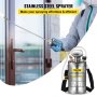 VEVOR Stainless Steel Sprayer 6L Household Gardening and Floor Cleaning Sprayer, Suitable for the Current Neds of Industry, Agriculture, Commerce, Medicine and Other Industries