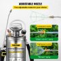 VEVOR Stainless Steel Sprayer 6L Household Gardening and Floor Cleaning Sprayer, Suitable for the Current Neds of Industry, Agriculture, Commerce, Medicine and Other Industries