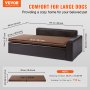 VEVOR dog couch for large dogs, dimensions: 36.2x18.54 inches, suitable for pets up to 110 lbs.