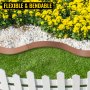 VEVOR Steel Lawn Edging, 5PCS 4"x39" Metal Landscape Edgings, 16.25 ft Total Length Garden Border, Flexible and Bendable Galvanized Steel Landscaping, Metal Edge for Yard, Lawn, Pathway, Brown