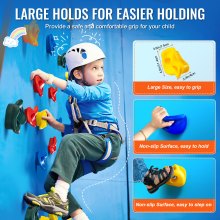 VEVOR 25 Rock Climbing Holds Climbing Rocks Rock Wall Holds Grip Indoor/Outdoor