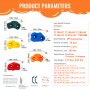 VEVOR 25 Rock Climbing Holds, Multi-Size and Colored Climbing Rocks for Kids and Adults, Rock Wall Holds with Knotted Rope, Handles and Mounting Hardware, Climbing Wall Grips for Indoor and Outdoor