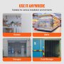 VEVOR strip curtain uses in homes, malls, garages, and cold storage, adaptable for various environments.