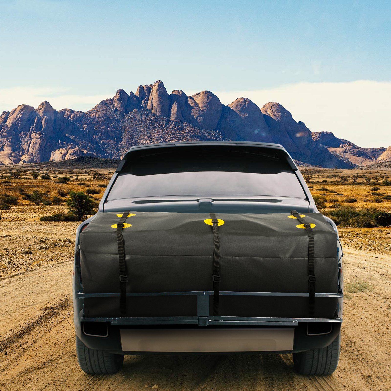 VEVOR Hitch Cargo Carrier Bag, Waterproof 840D PVC, 47"x20"x20" (11 Cubic Feet), Heavy Duty Cargo Bag for Hitch Carrier with Reinforced Straps, Fits Car Truck SUV Vans Hitch Basket