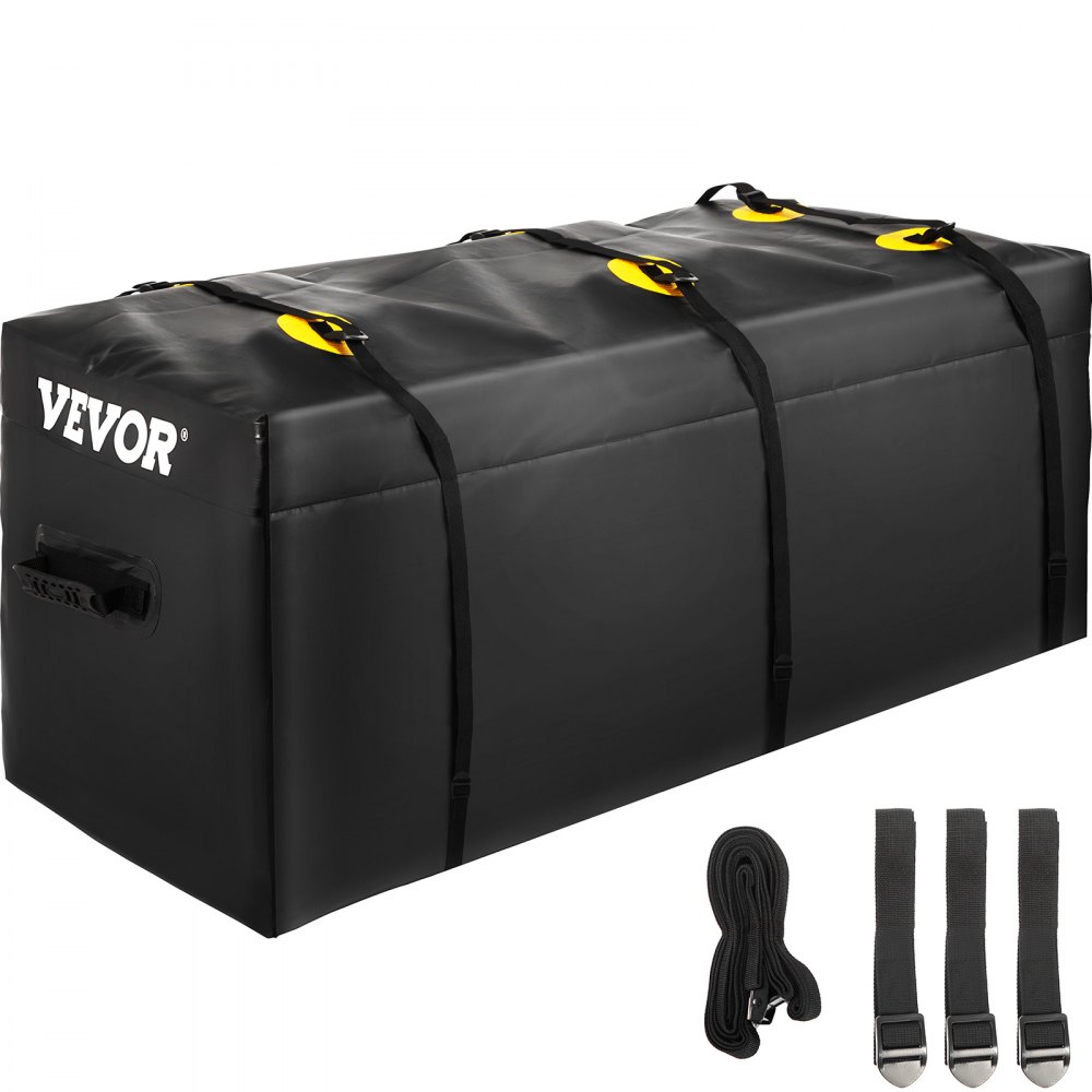 VEVOR Hitch Cargo Carrier Bag, Waterproof 840D PVC, 149.9 x 60.9 x 60.9 cm (0.57 m³), Heavy Duty Cargo Bag for Hitch Carrier with Reinforced Straps, Fits Car Truck SUV Vans Hitch Basket