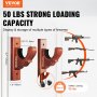 VEVOR Gun Rack for Gun Storage, 1 Rifle Gun Holder Wall Shelf for Rifles & Shotguns, Gun Holder in Gun Cabinet, Shotgun Rifle Rest 50 lbs Weight Capacity Brown
