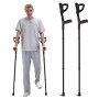 VEVOR Forearm Crutches 10-Level Height Adjustable Walking Crutches 1 Pair 350LBS