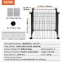 VEVOR 5 Pack Plant Protector from Animals 15.35'' x 15.35'' Metal Plant Cage