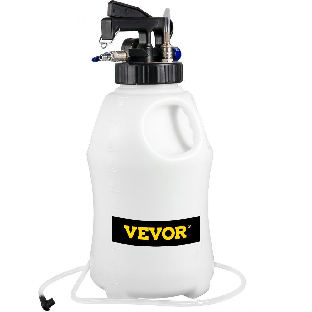 VEVOR handpomp oliezuigpomp oliepomp zuigpomp 10 L, olievloeistofafzuiger handpomp 9,91 x 5,59 x 14,99 cm, opvoerpomp zuigpomp vloeistofafzuigers met 14 meest voorkomende adapters, oliepompset