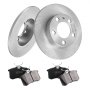 VEVOR Rear Brake Kit Compatible with AUDI A3(8L), SEAT IBIZA, SKODA OCTAVIA, ROOMSTER, VW GOLF Ⅳ, Brake Rotors Ceramic Brake Pads Replacement Kit, 232mm Rear Rotors