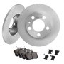 VEVOR Rear Brake Kit Compatible with AUDI A3(8L), SEAT IBIZA, SKODA OCTAVIA, ROOMSTER, VW GOLF Ⅳ, Brake Rotors Ceramic Brake Pads Replacement Kit, 232mm Rear Rotors