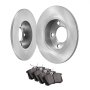 VEVOR Rear Brake Kit Compatible with AUDI A3(8L), SEAT IBIZA, SKODA OCTAVIA, ROOMSTER, VW GOLF Ⅳ, Brake Rotors Ceramic Brake Pads Replacement Kit, 232mm Rear Rotors