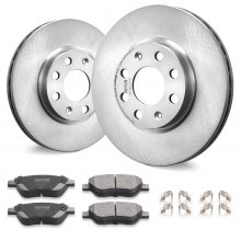 VEVOR Brake Pads Rotors Set Front Axle Opel Adam Corsa D Hatchback